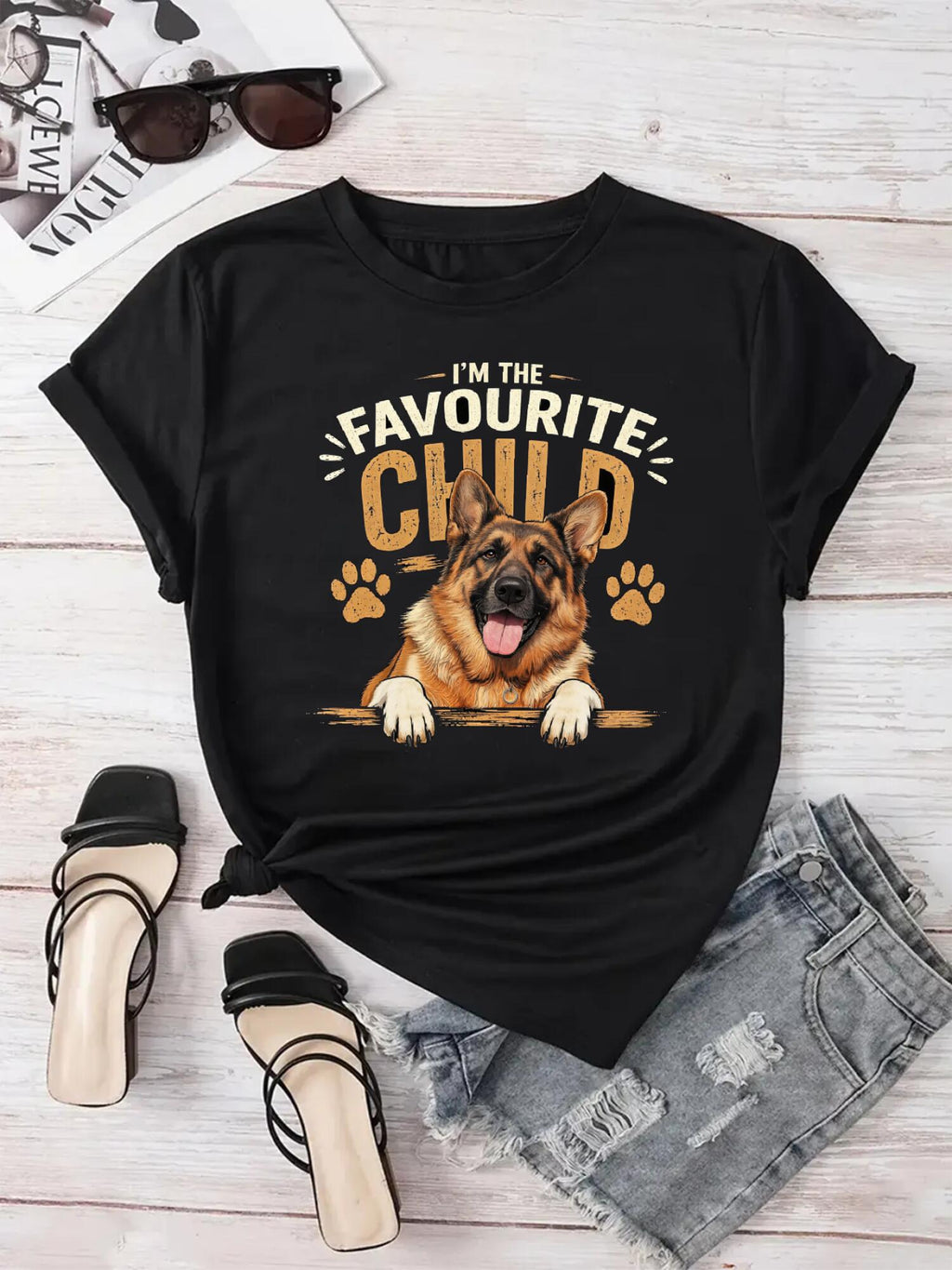 Custom Pet Tee - Distressed Vintage Graphic