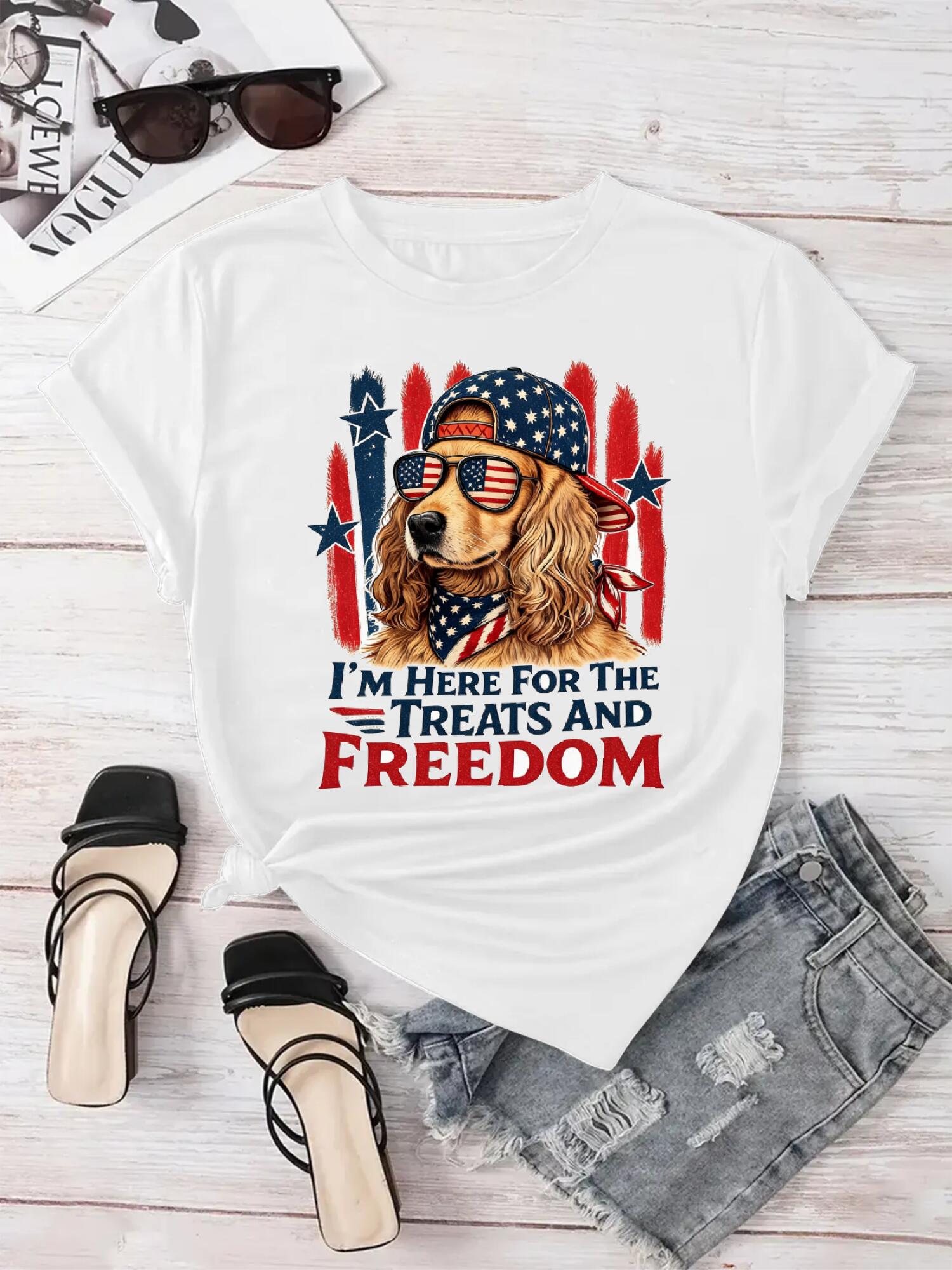 Custom Pet Tee - Patriotic Vintage Graphic