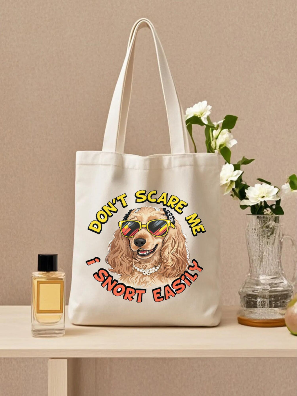 Custom Pet Tote Bag - Vintage Portrait