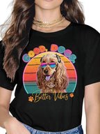 Custom Pet Tee - Retro Neon Graphic