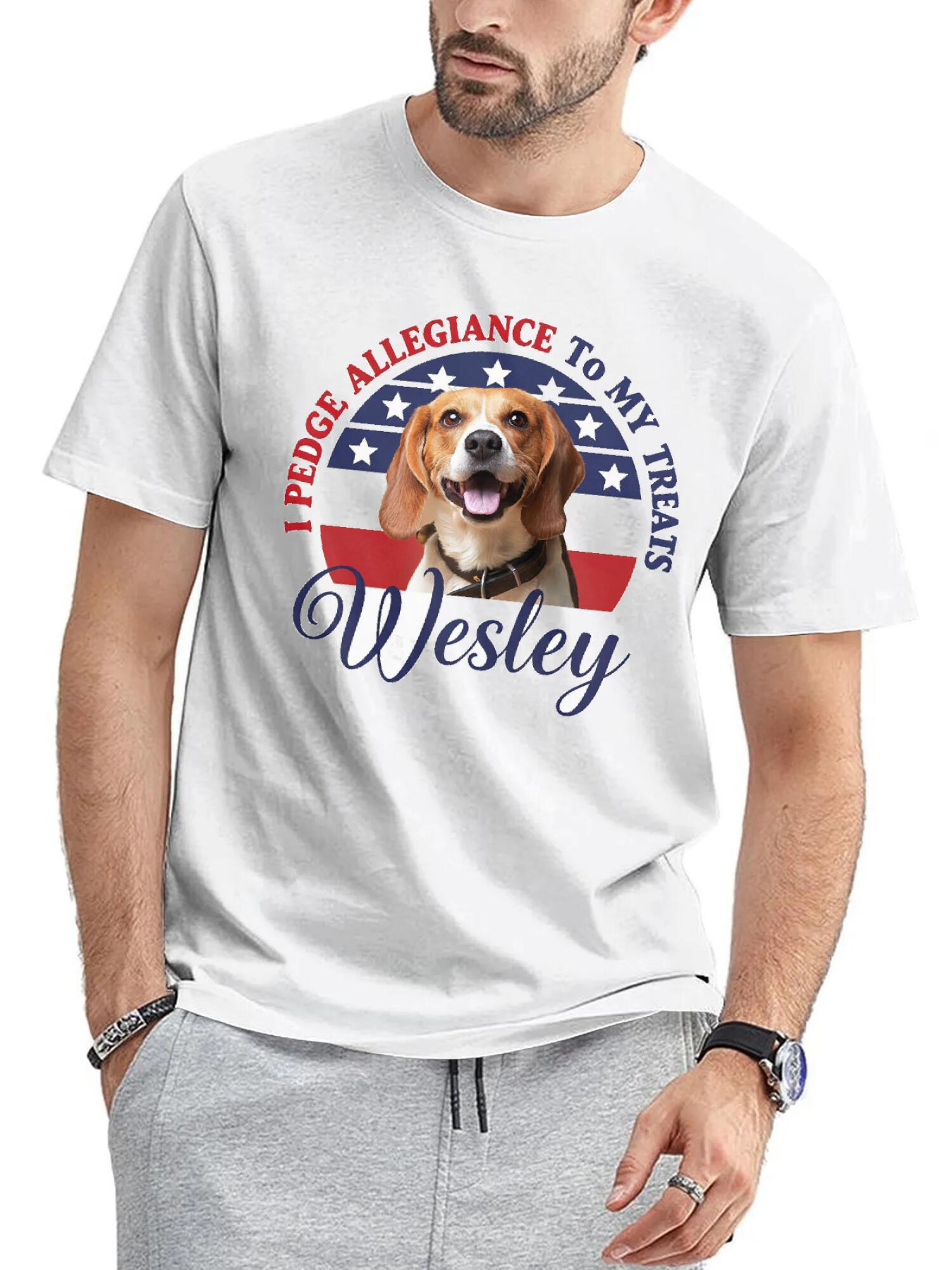Custom Pet Tee - Patriotic Graphic
