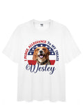Custom Pet Tee - Patriotic Graphic