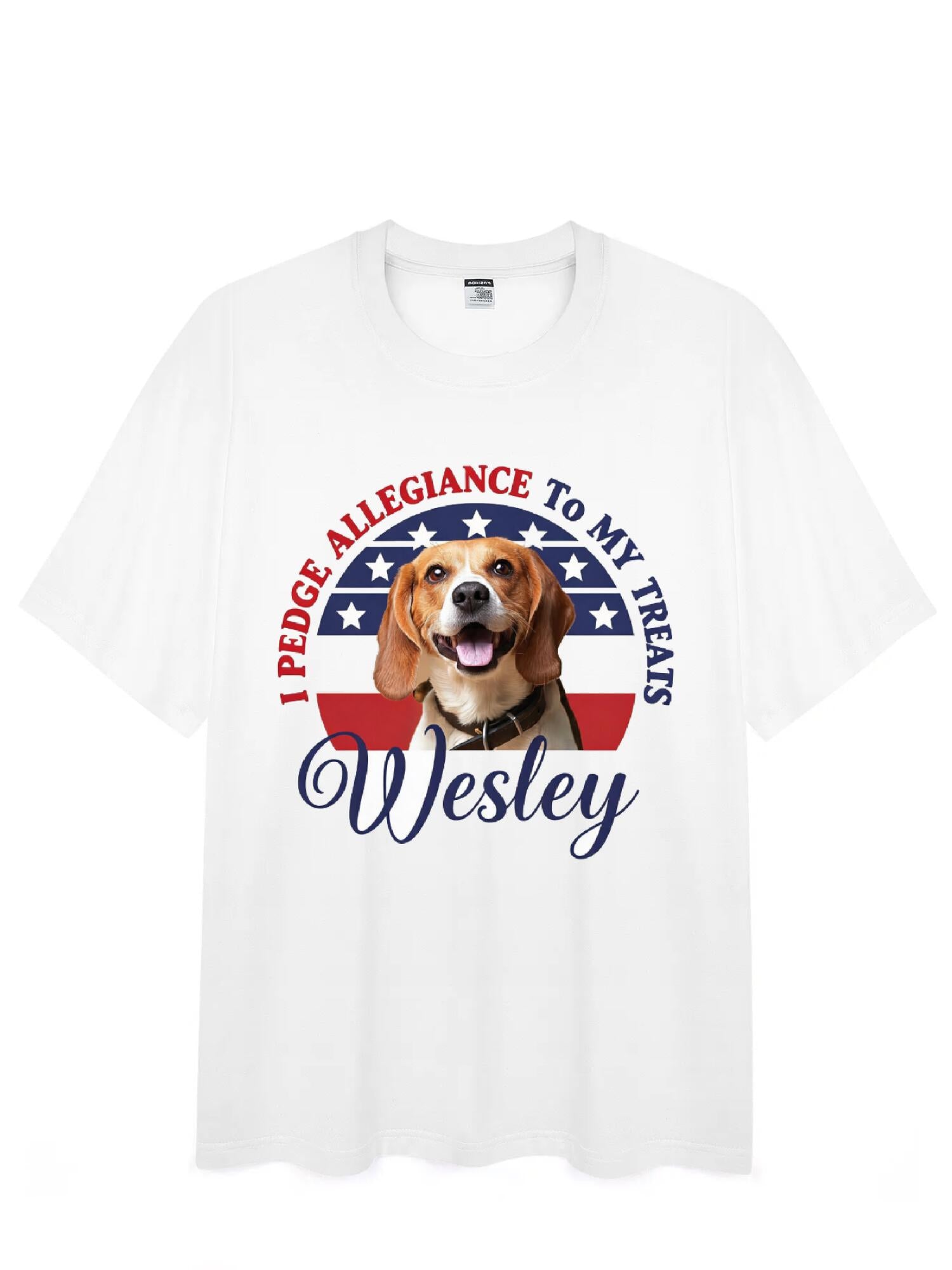 Custom Pet Tee - Patriotic Graphic