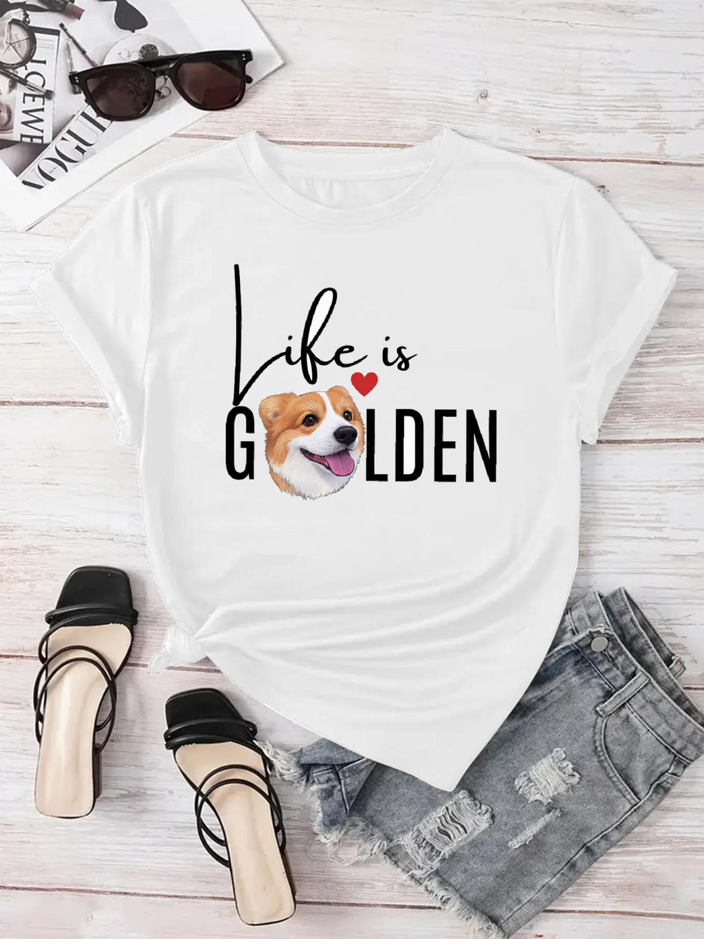 Custom Pet Tee - Minimal Typography Graphic