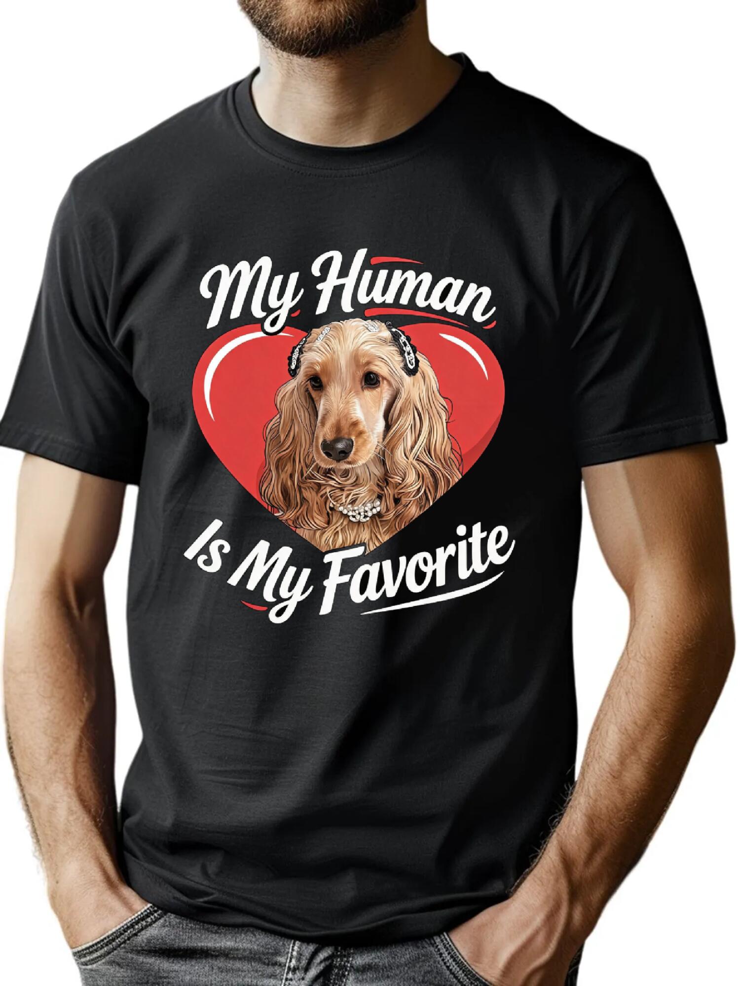 Custom Pet Tee - Heart Typography Graphic