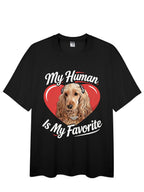 Custom Pet Tee - Heart Typography Graphic