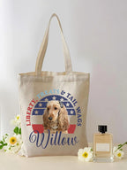 Custom Pet Tote Bag - Patriotic Graphic