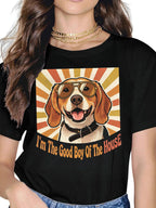 Custom Pet Tee - Retro Pop Graphic