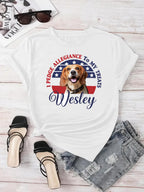 Custom Pet Tee - Patriotic Graphic