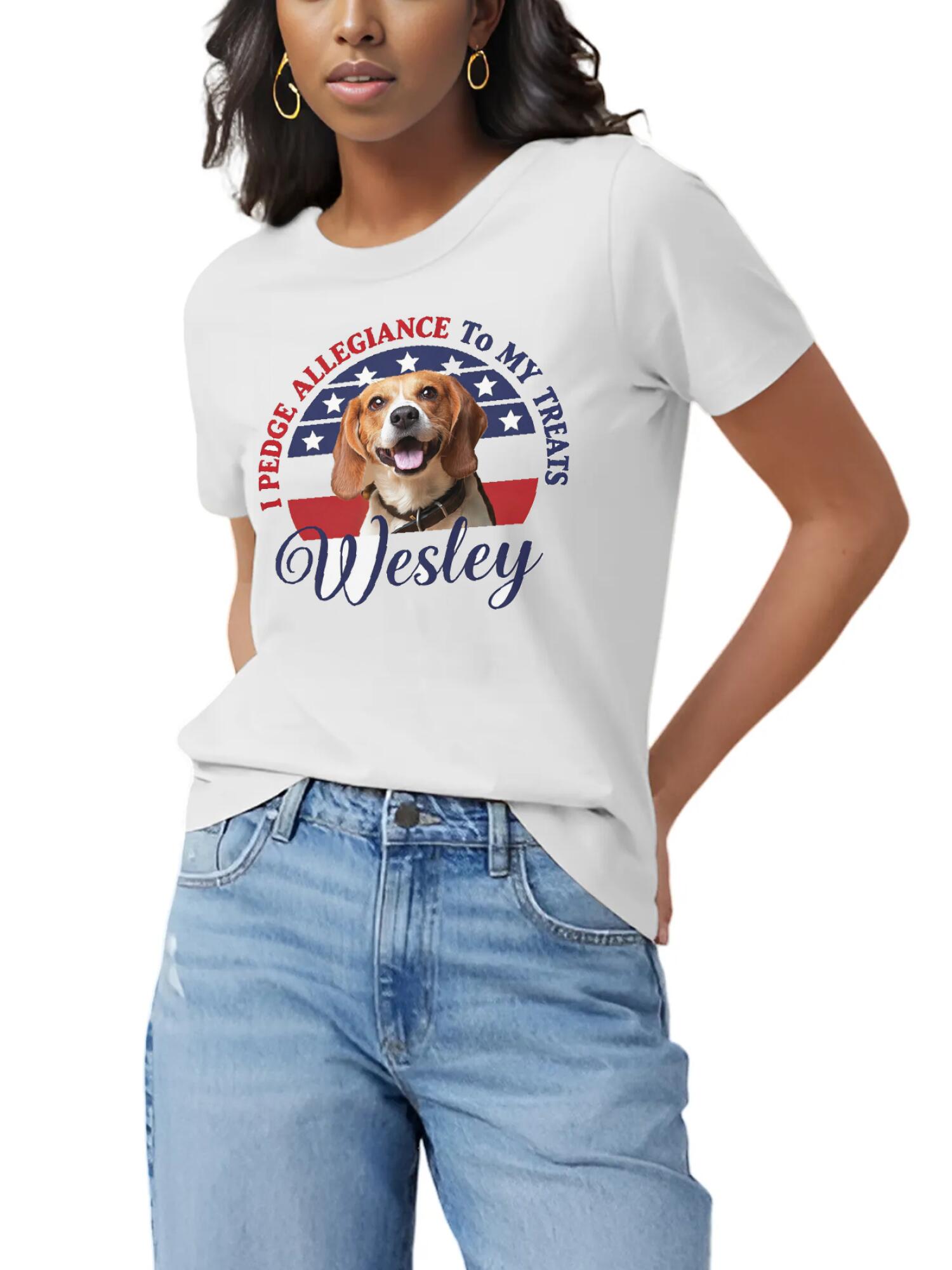 Custom Pet Tee - Patriotic Graphic