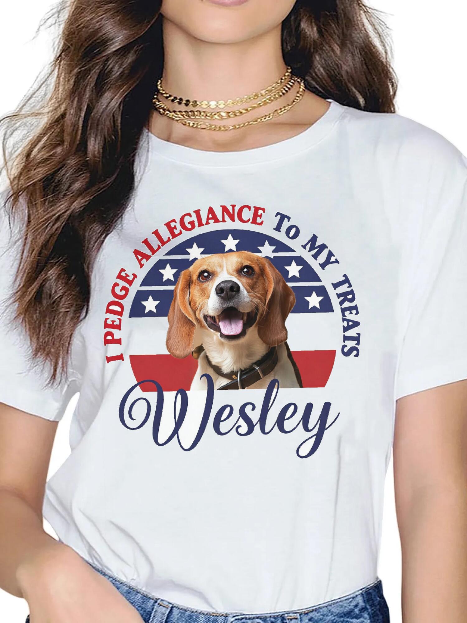 Custom Pet Tee - Patriotic Graphic