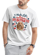 Custom Pet Tee - Patriotic Vintage Graphic