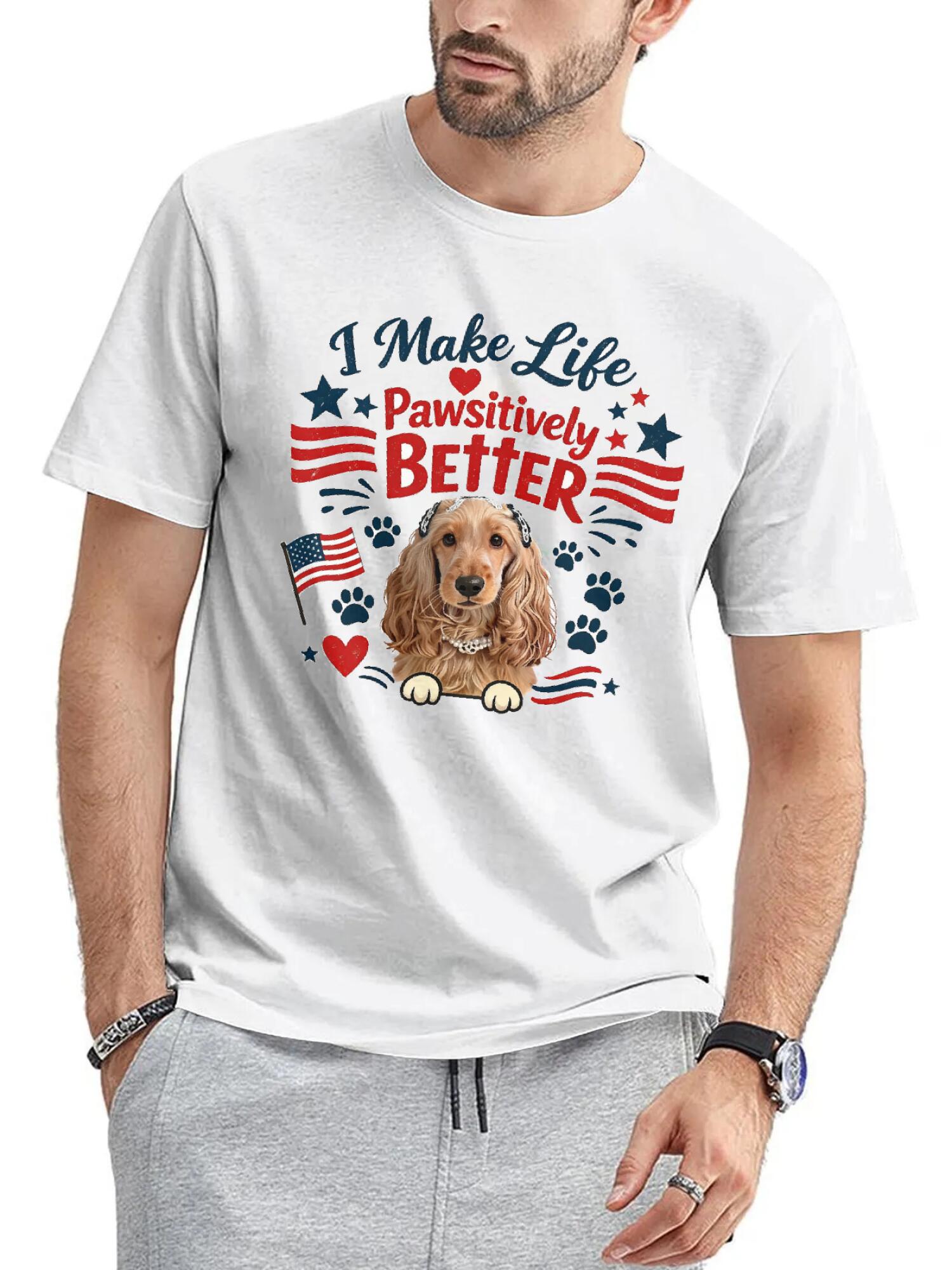 Custom Pet Tee - Patriotic Vintage Graphic