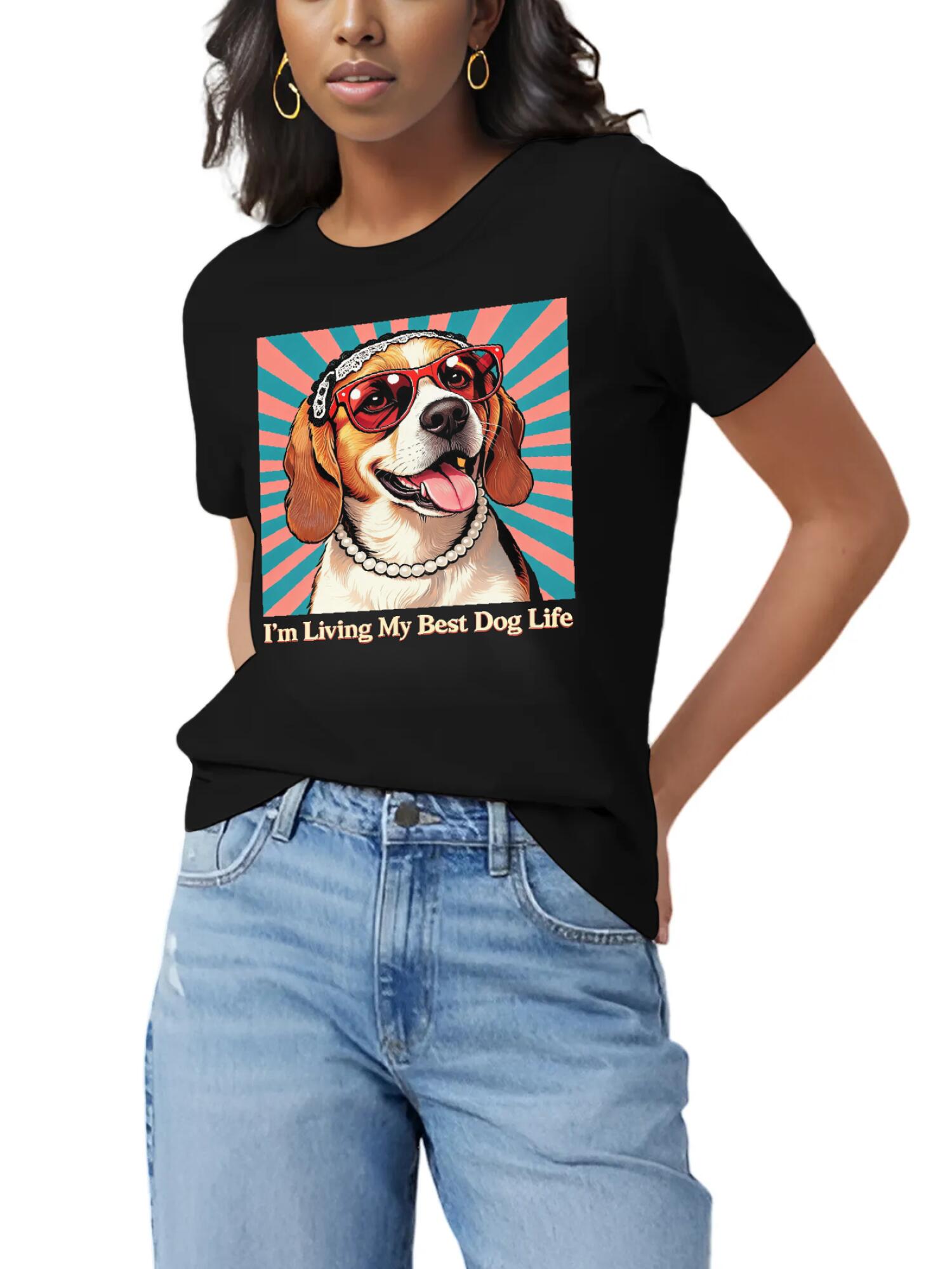 Custom Pet Tee - Retro Pop Graphic