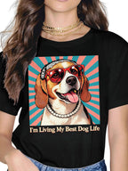 Custom Pet Tee - Retro Pop Graphic
