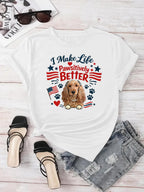 Custom Pet Tee - Patriotic Vintage Graphic