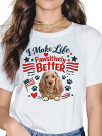 Custom Pet Tee - Patriotic Vintage Graphic