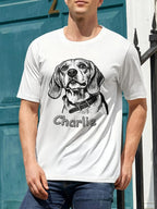 Custom Pet Tee - Line Art Graphic