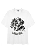 Custom Pet Tee - Line Art Graphic